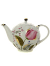 Чайник заварочный форма "Тюльпан", рисунок "Розовые тюльпаны", Императорский фарфоровый завод