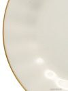 Тарелка десертная 190 мм, форма "Нега", рисунок "Золотая лента", Императорский фарфоровый завод