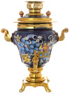 Набор самовар электрический 3 литра с художественной росписью "Рябина зимняя" с чайным сервизом, арт. 110652с