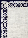 Льняная салфетка цвет слоновой кости (Вологодское кружево), арт. 6с-717, 33х33
