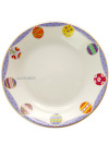 Комплект фарфоровых тарелок форма "Европейская" рисунок "Пасхальная трапеза.Аметист"