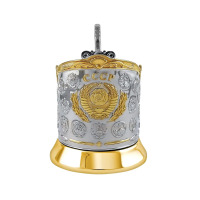 Подстаканник с позолотой "СССР - 15 Республик" Кольчугино Подстаканник с позолотой "СССР - 15 Республик" Кольчугино